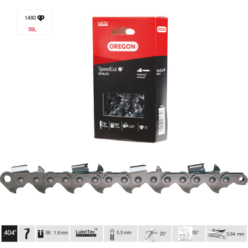 [ORE59L44] CADENA GRUESA OREGON 44 DIENTES 59L 404